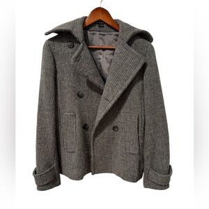 Theory utility peacoat in recycled wool Small Grey Lined